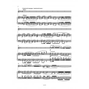 La strada : II: Trattoria di campagna, banchetto di nozze (Rielaboraz. per fIauto e pianoforte di C. Tabarelli)